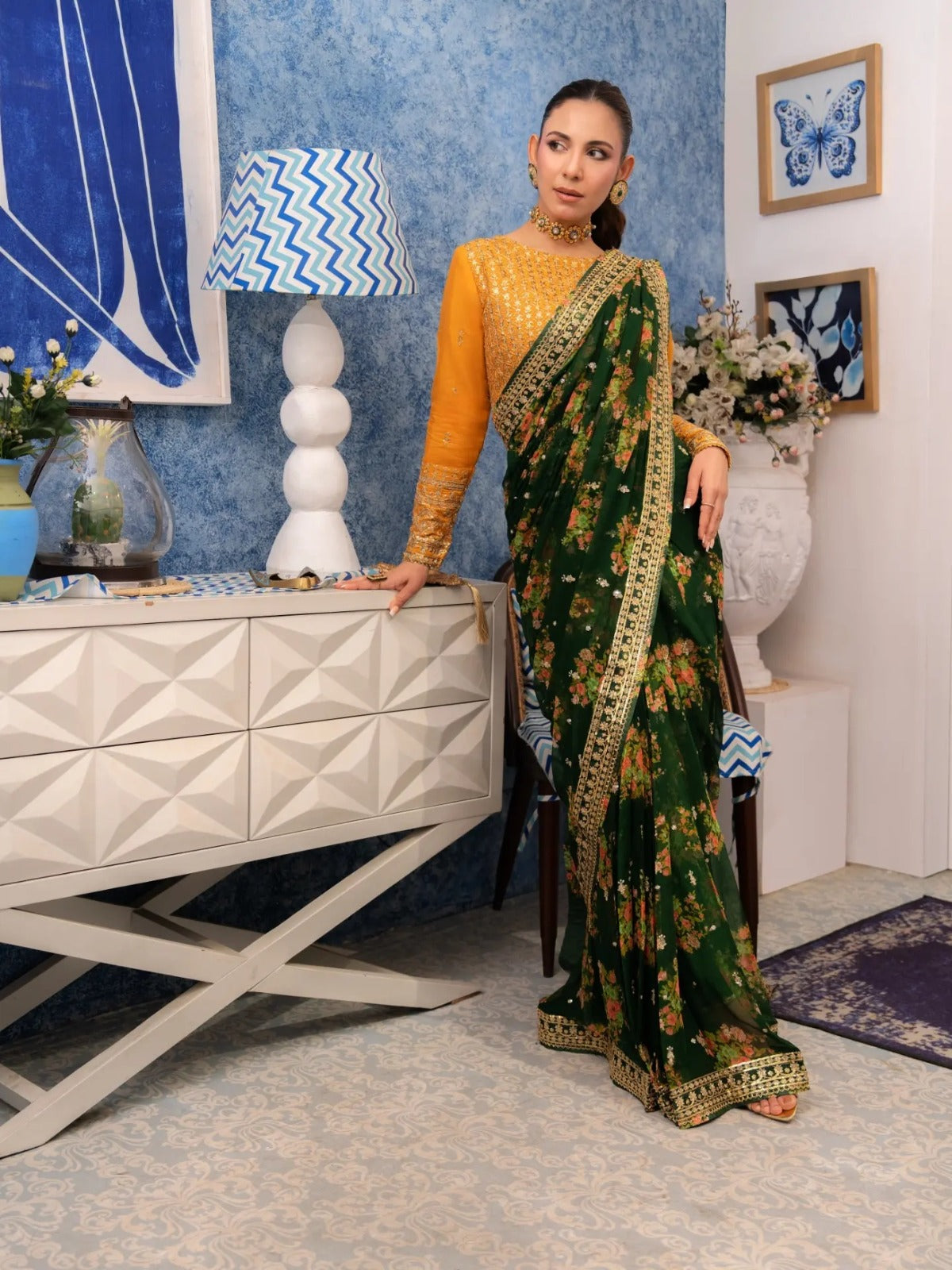 The Charm Chiffon Saree Luxury Wedding