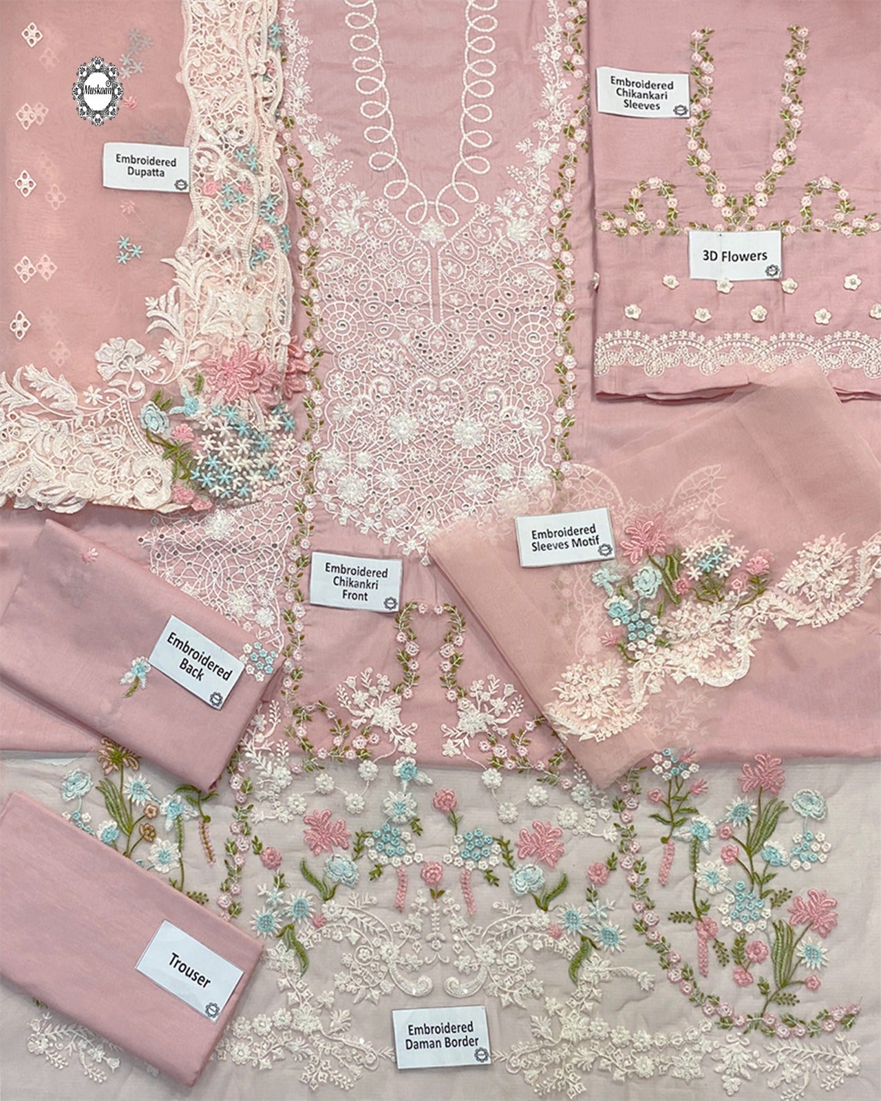 Luxury Lawn Embroidered | Chikankari