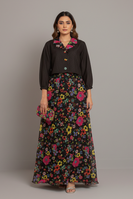 Carnation Top & Skirt Set