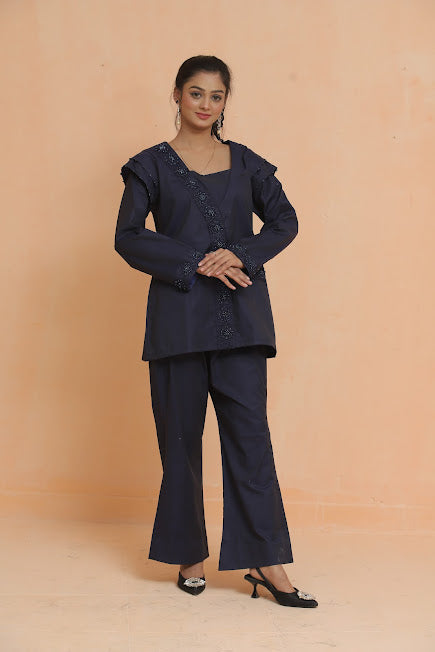 Blue Noir Ensemble Co Ord Set