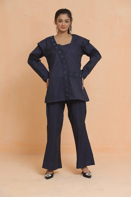 Blue Noir Ensemble Co Ord Set