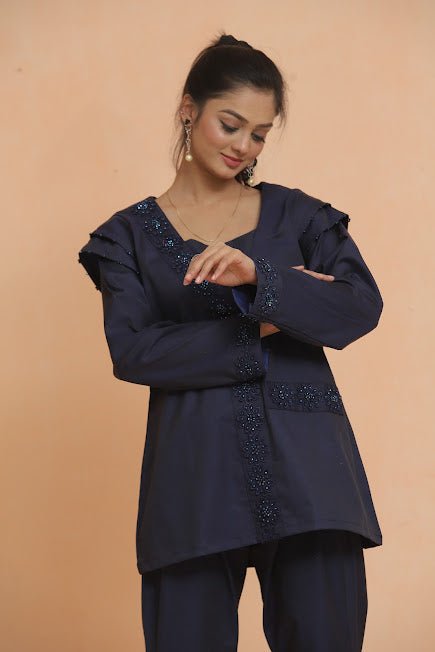 Blue Noir Ensemble Co Ord Set