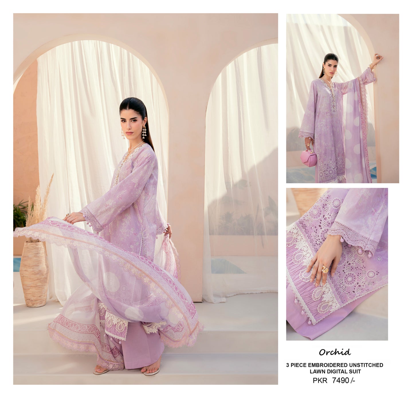 EMBROIDERED LAWN