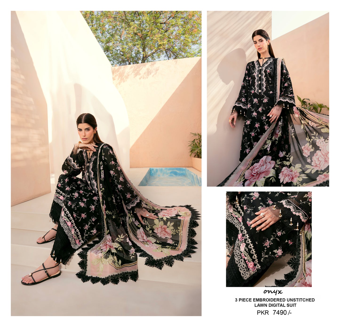 EMBROIDERED LAWN