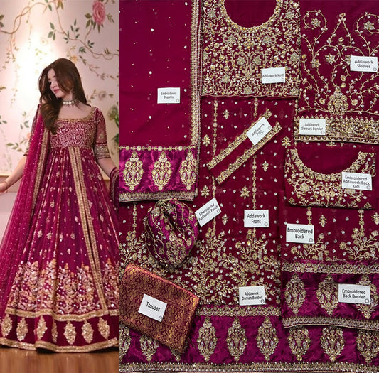 The Hand Embellished Pishwas Maxi Wedding