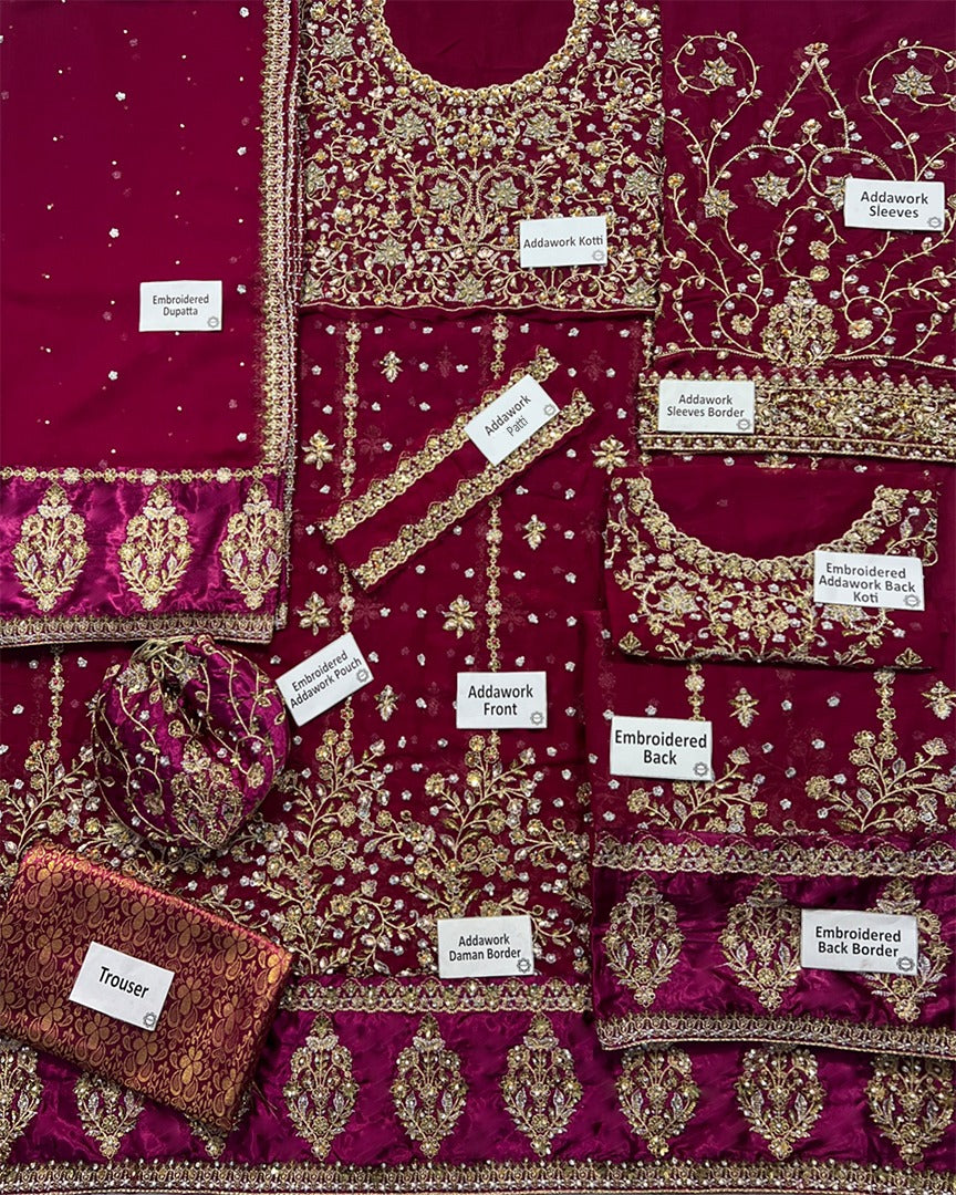 The Hand Embellished Pishwas Maxi Wedding