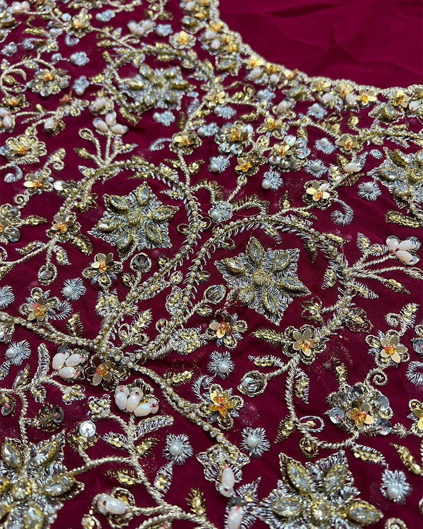 The Hand Embellished Pishwas Maxi Wedding