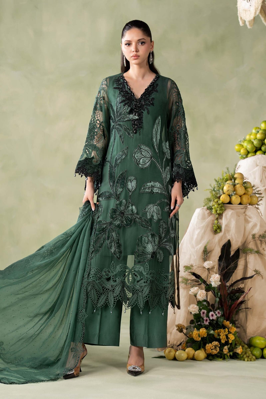 The Exquisite Embroidered Chiffon Formal