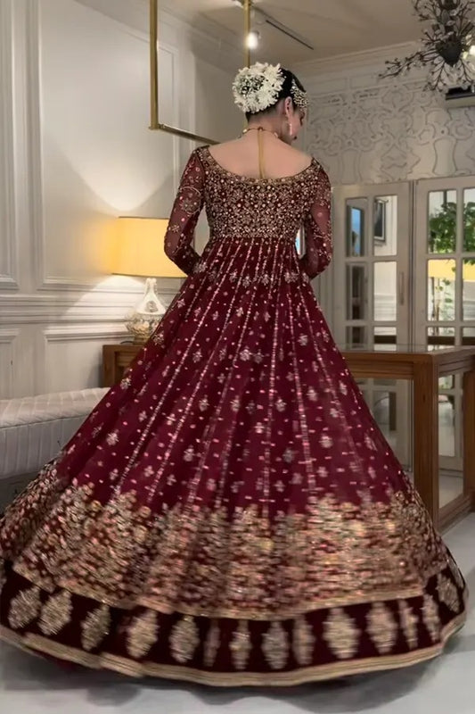 The Regal Hand Embellished Maxi Wedding