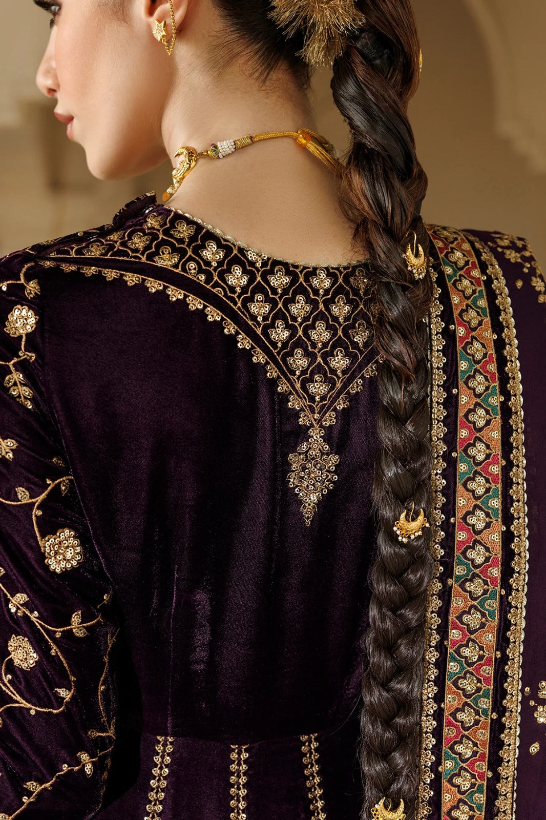 The Goddess Velvet Formal Kalidar Maxi