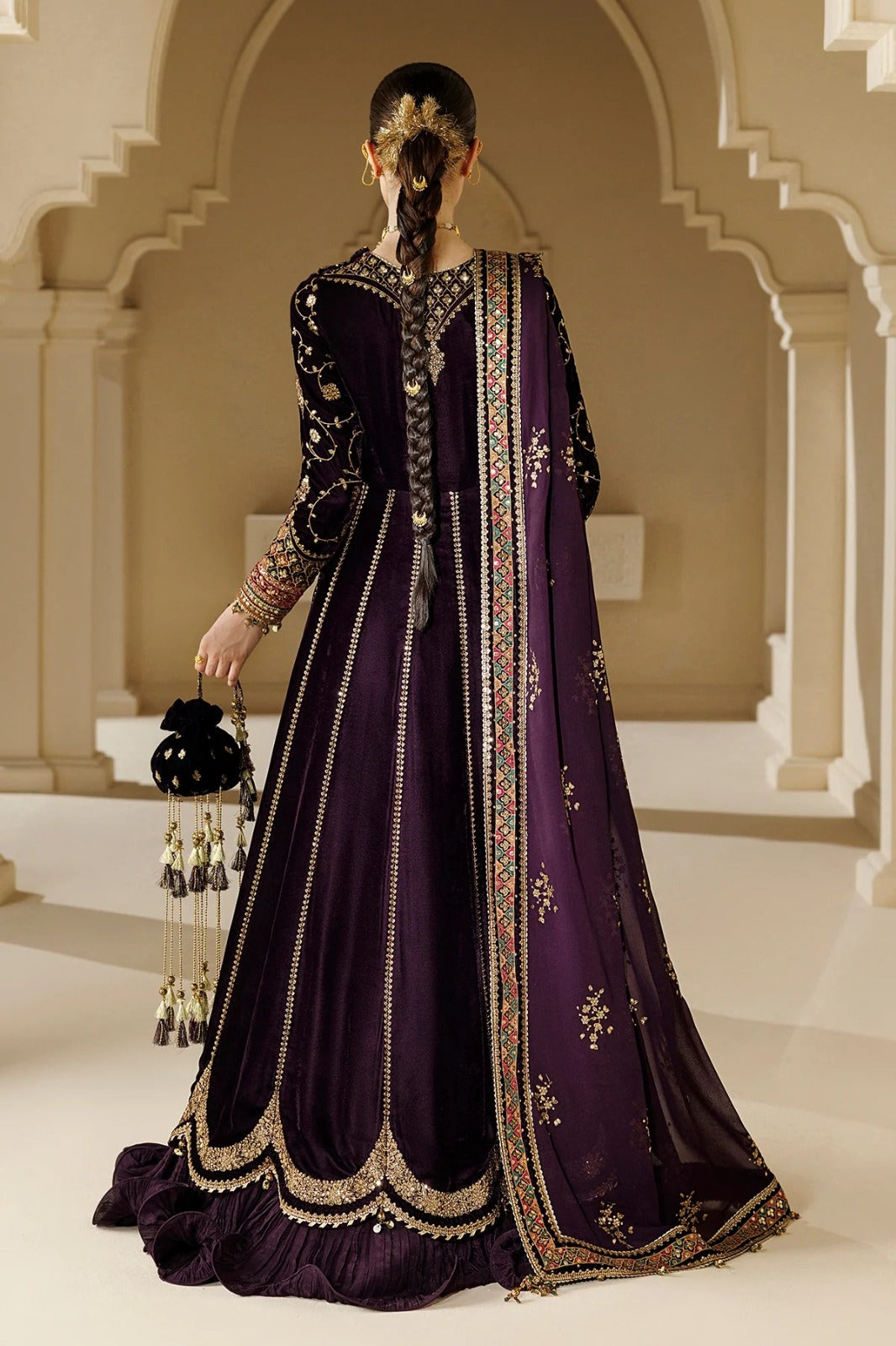 The Goddess Velvet Formal Kalidar Maxi