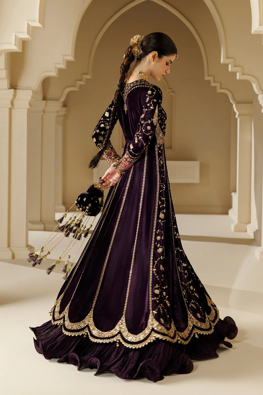 The Goddess Velvet Formal Kalidar Maxi