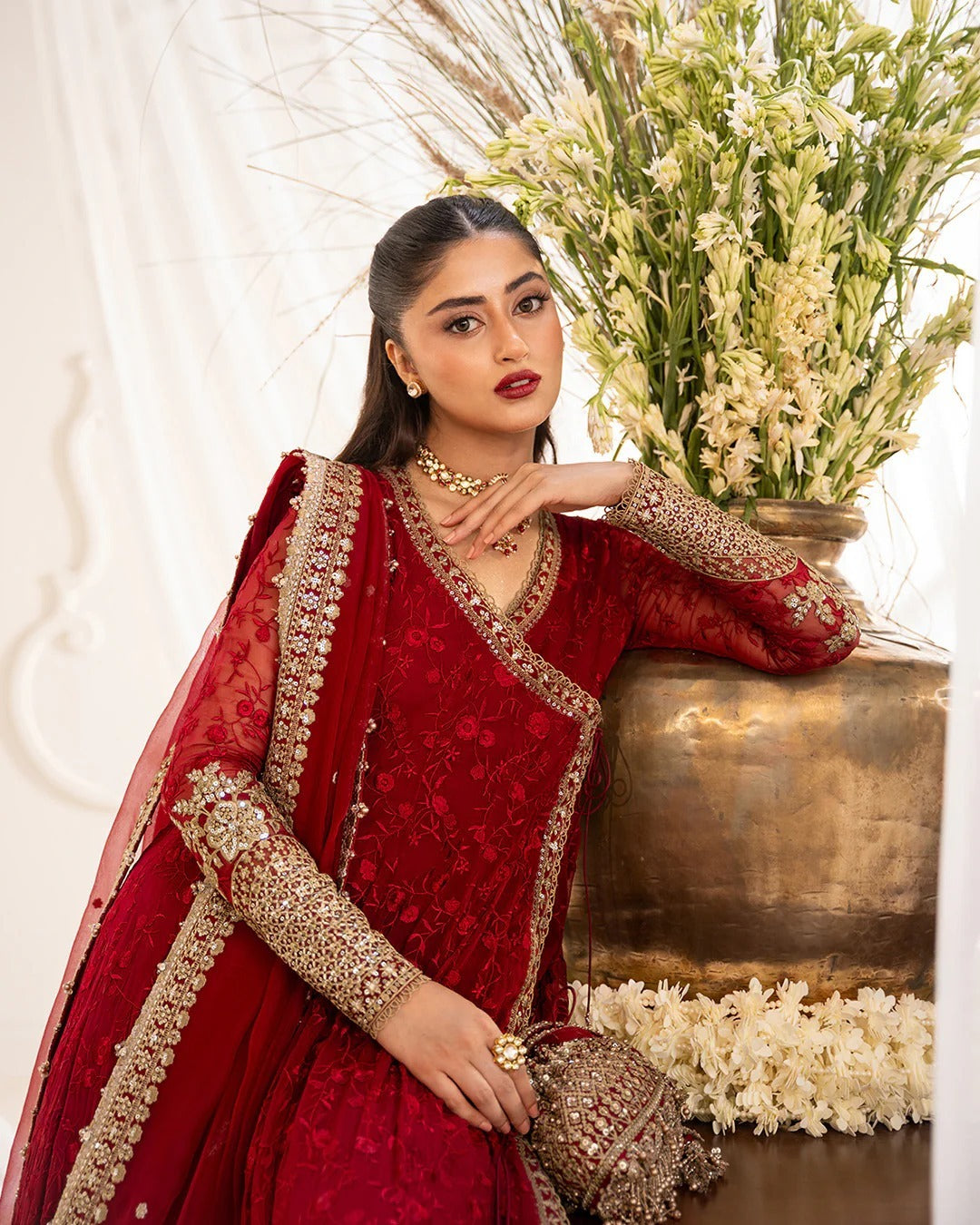 The Atelier Gul Angarkha Pishwas Maxi