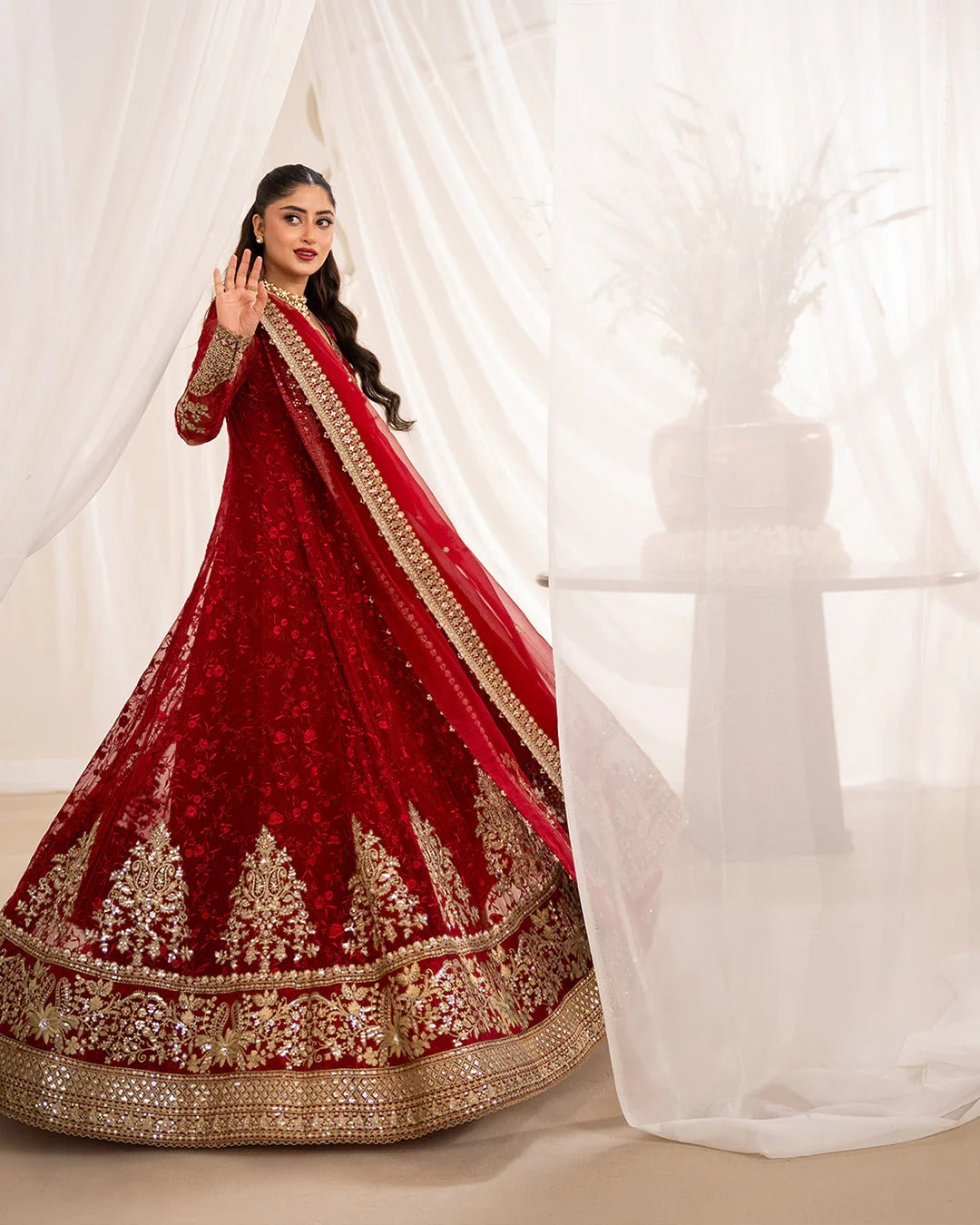 The Atelier Gul Angarkha Pishwas Maxi